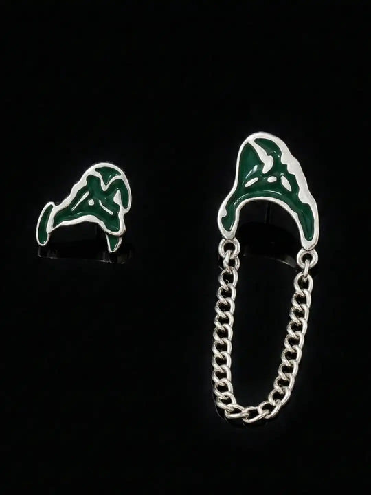 Silver Plated Jewellery Cosmic Echo Ear Cuffs