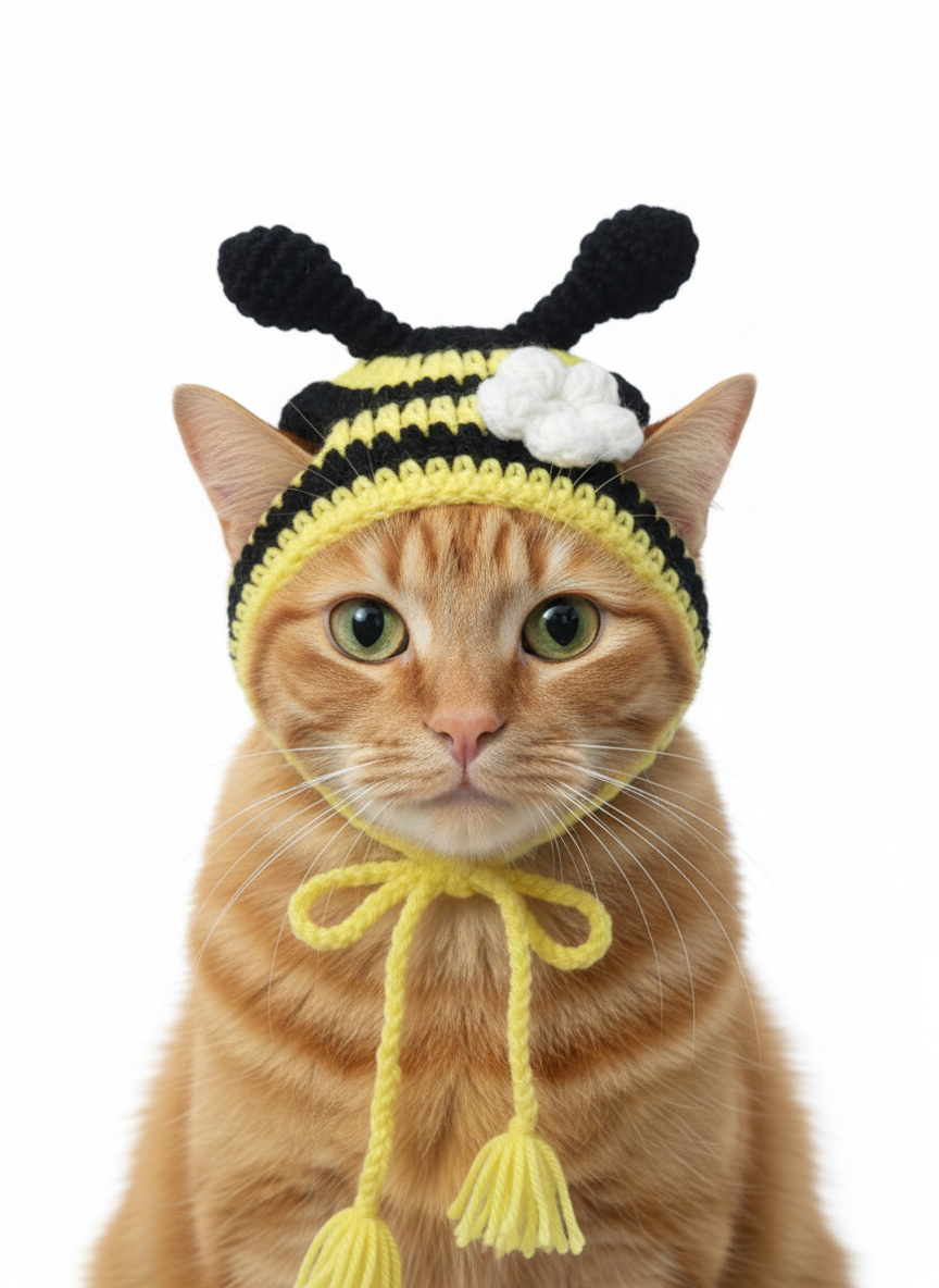Bumble Bee Handmade Crochet Hat
