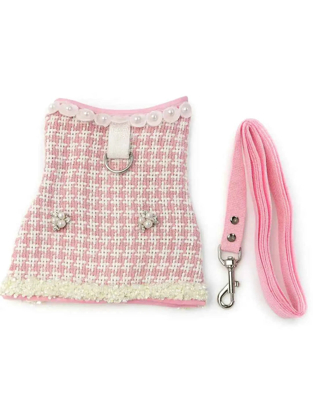 Too glam to give a damn Harness and Pink Leash Set