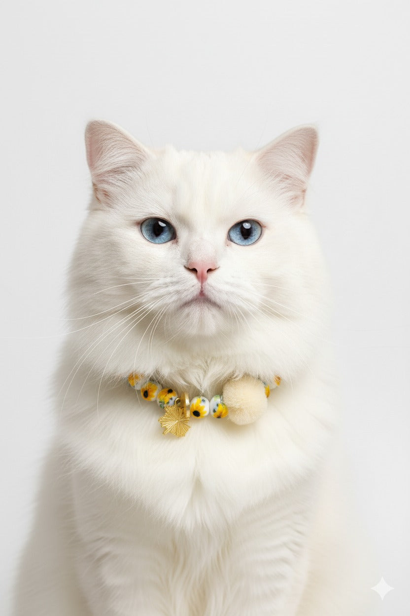 Sun-Kissed Blossom Pet Necklace