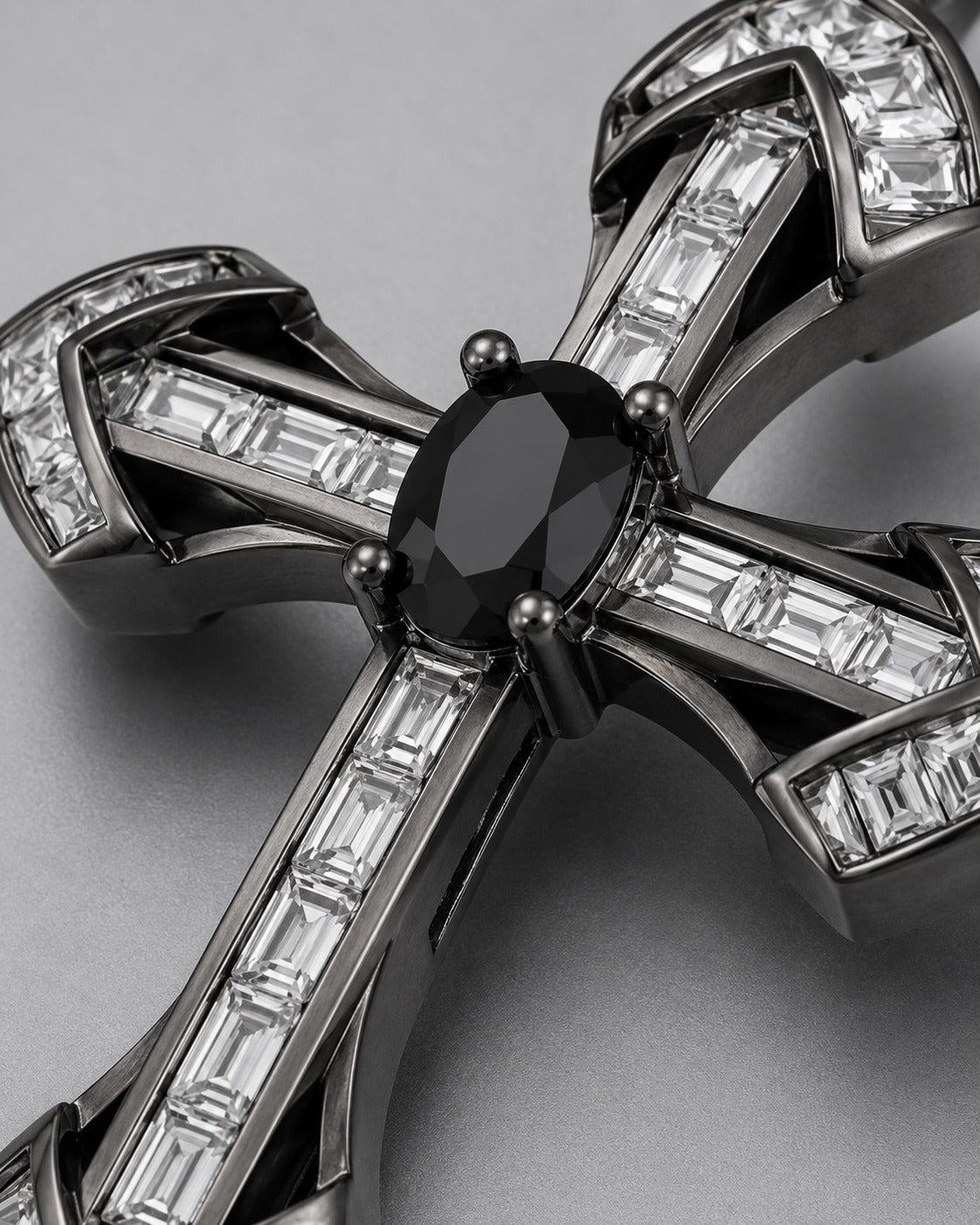 Obsidian Cross Drops