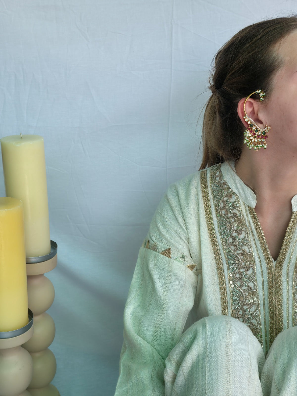 Verdant Vine Ear Chain