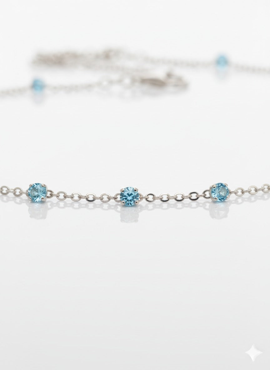 Aqua Orbit Necklace