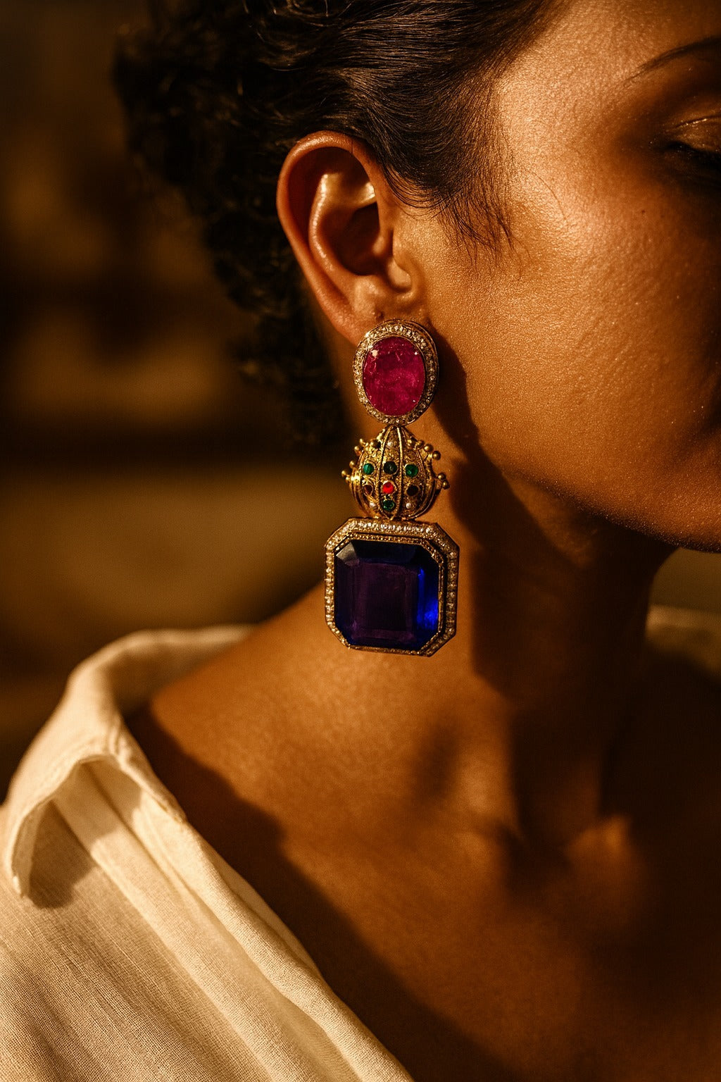 Noir Solstice Drops Earring