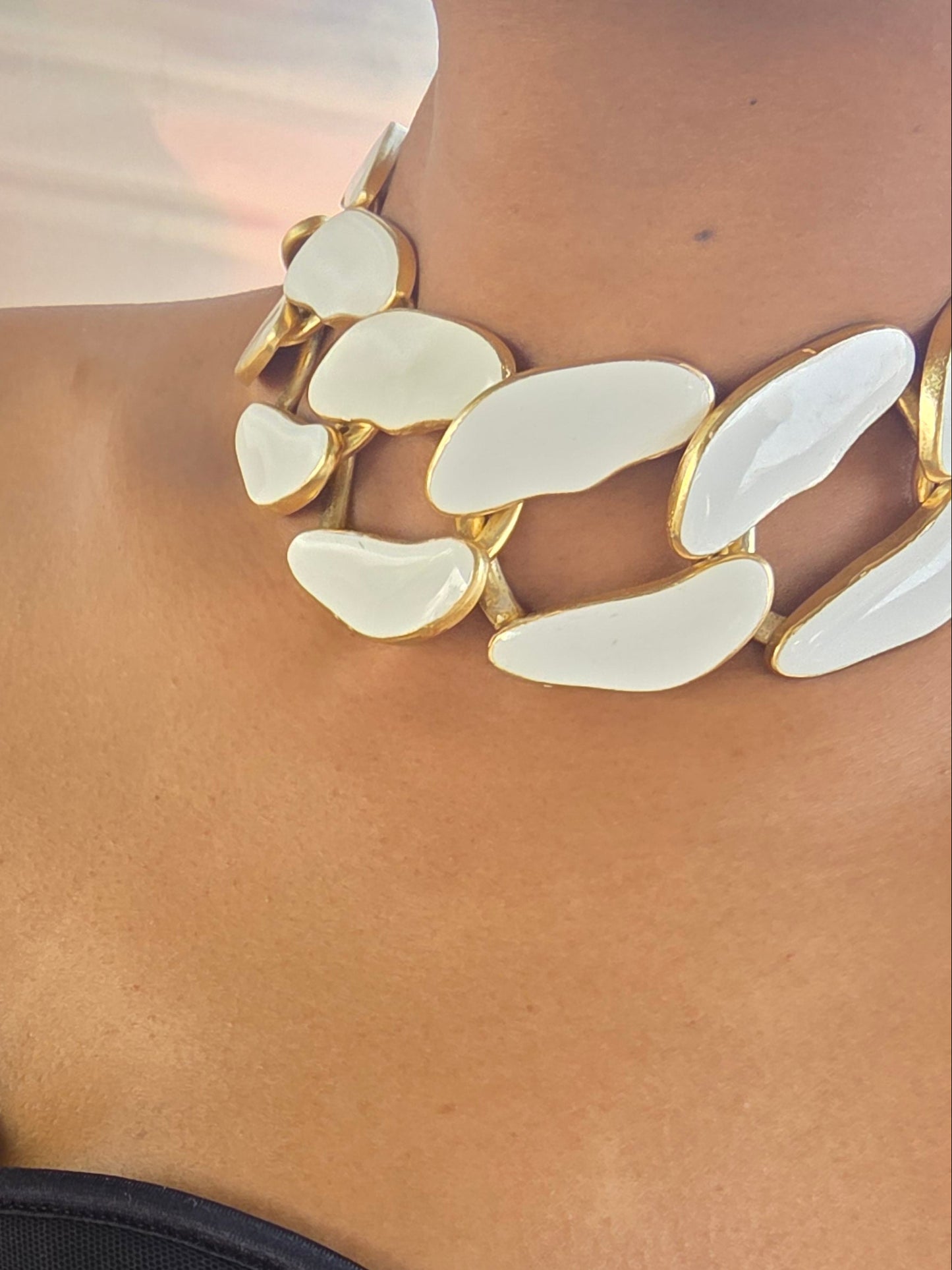 Ivory Orbit Choker