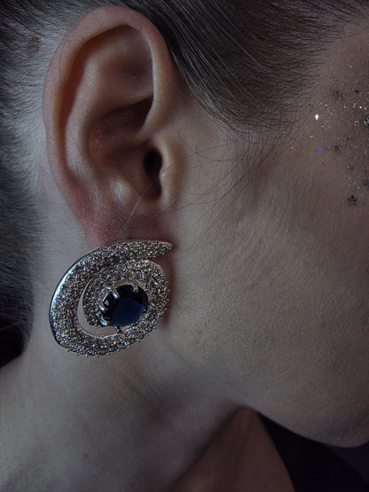 Near Earth Object | Spiral Earring in Silver