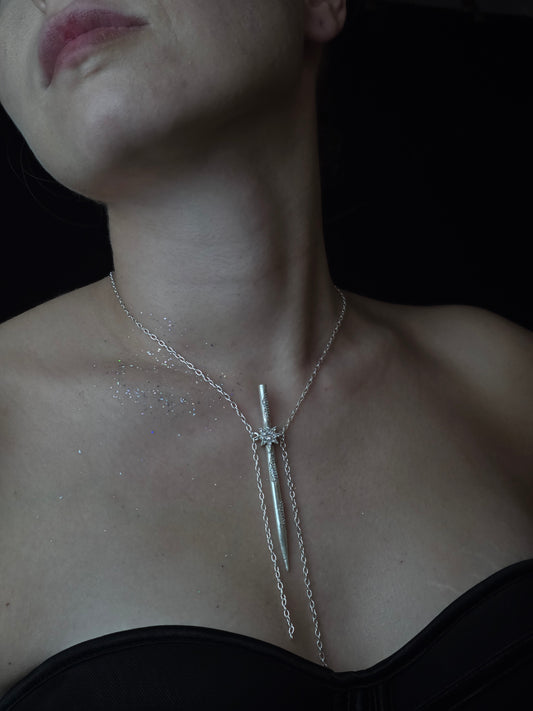 Near Earth Object | Silver Necklace