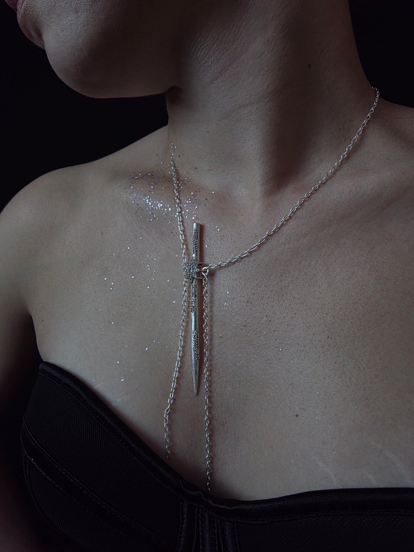 Near Earth Object | Silver Necklace