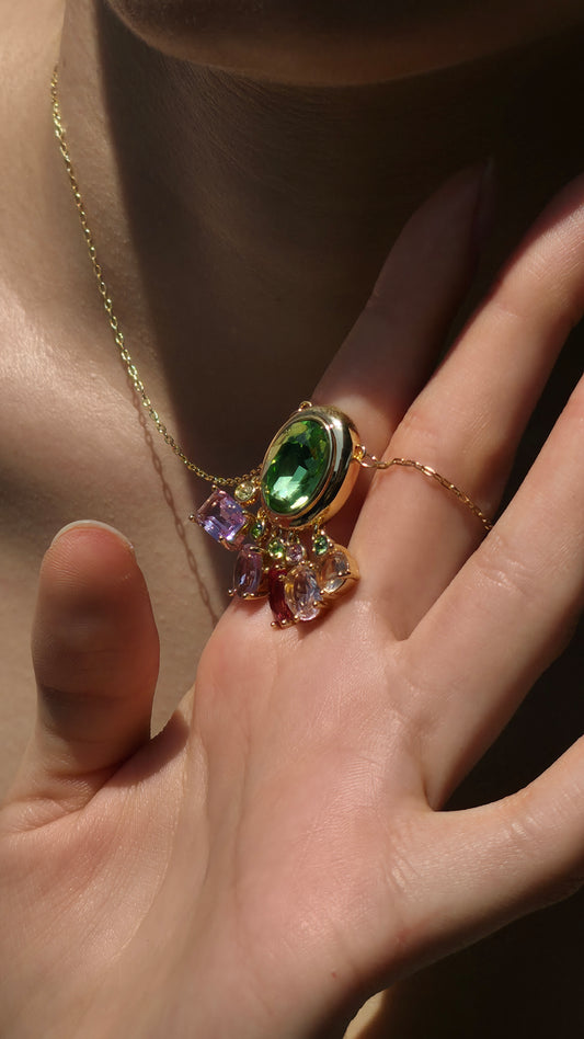 Emerald Aura Necklace