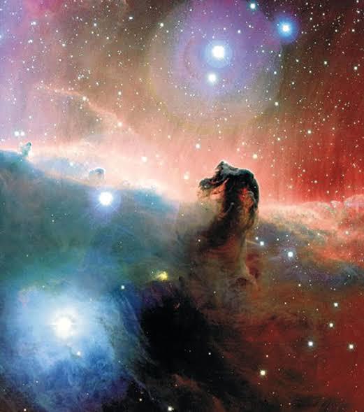 Colorful nebula with a horsehead silhouette against a starry  | Women's Overlay & Camisole | Jacket | Pret Clothes | nEo Clothes.background