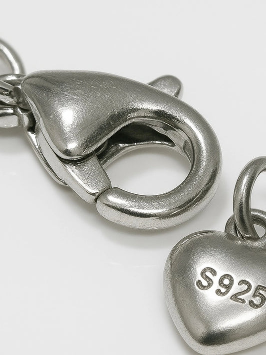 Silver Aurora Blush Necklace Lock crafted in 925 silver.