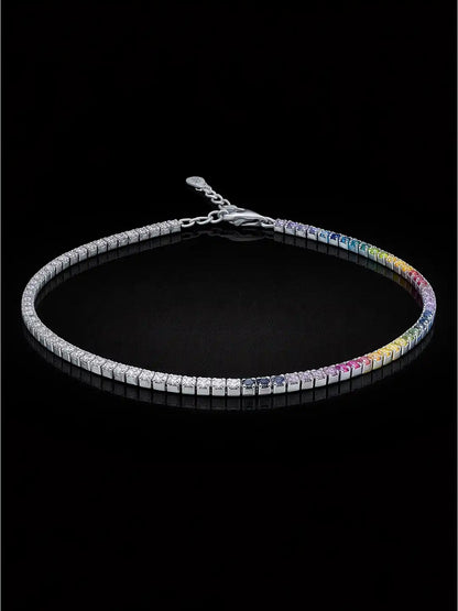 Celestial Spectrum Bracelet crafted in 925 silver