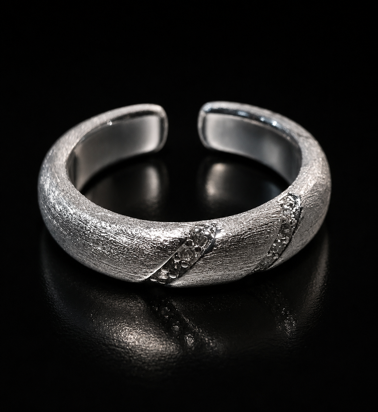 Moonlit Frost Ring