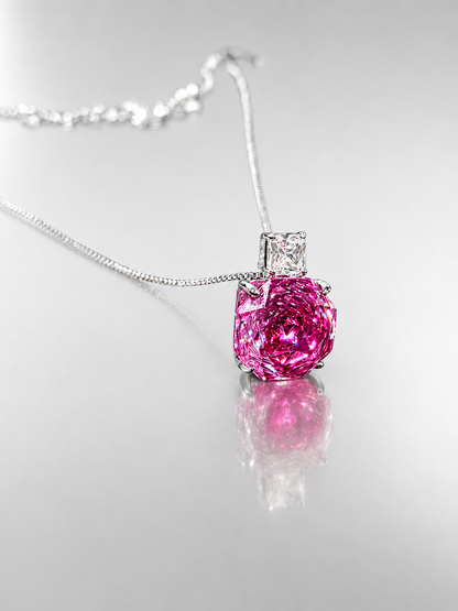 Fuchsia Star Necklace