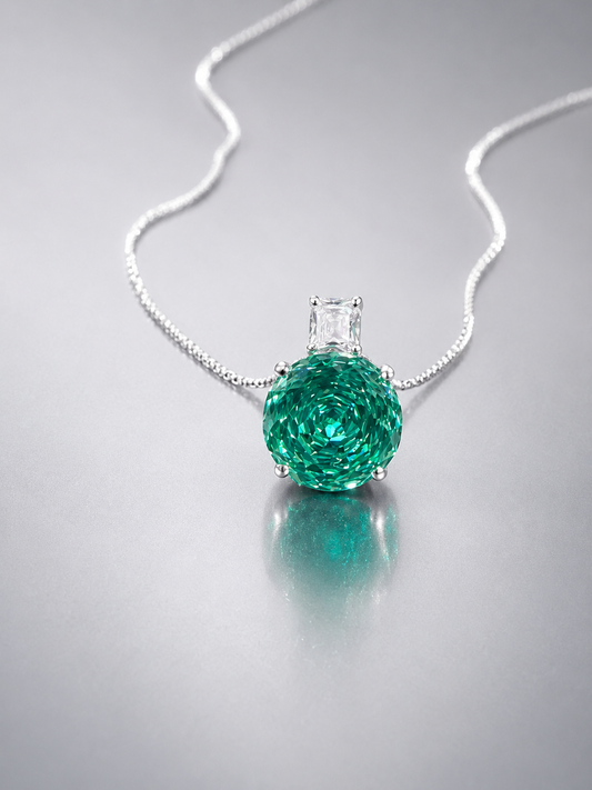 Emerald Prism Necklace