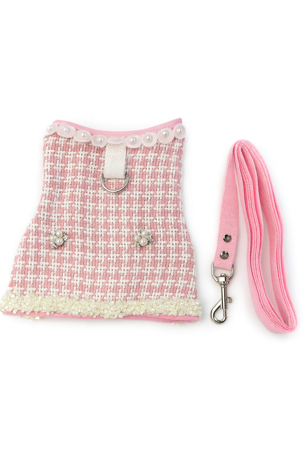 Too glam to give a damn Harness and Pink Leash Set