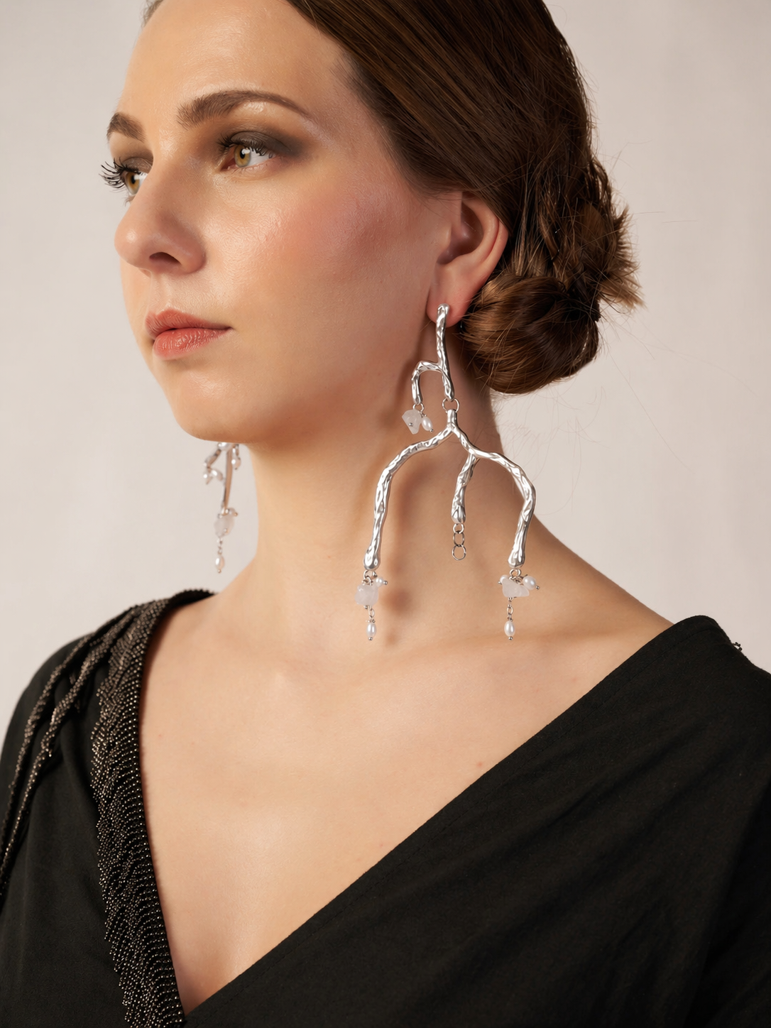 Radiant Trail Crome Earrings