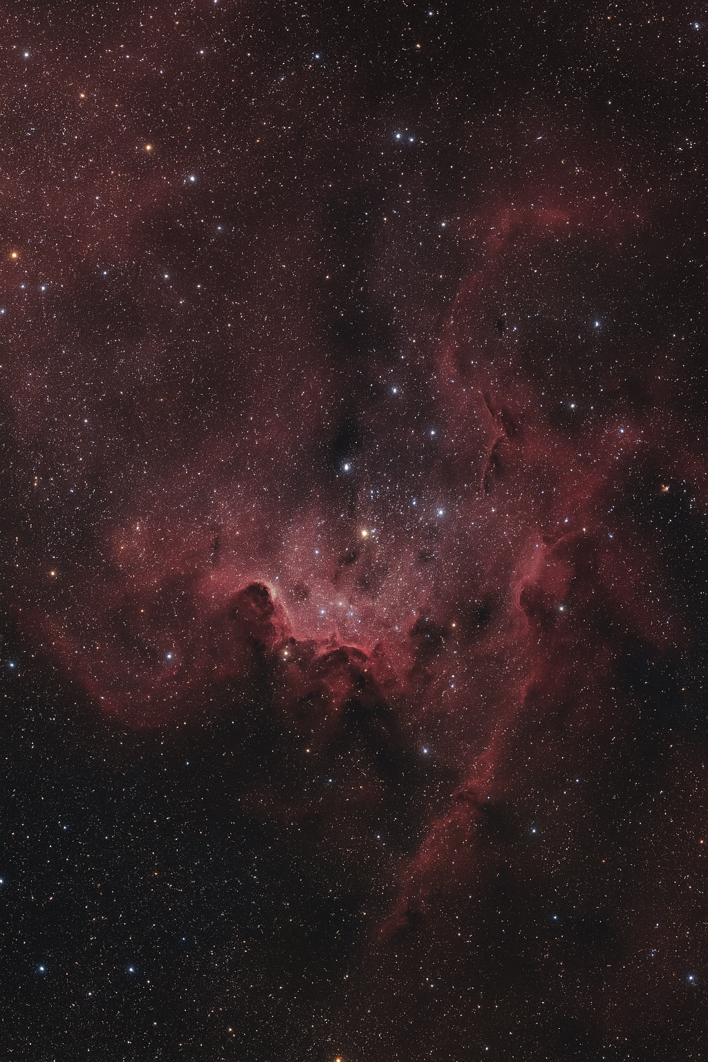 Starry night sky with nebulae in red and black  | Women Dresses | Pret Clothes | nEo Clothes.