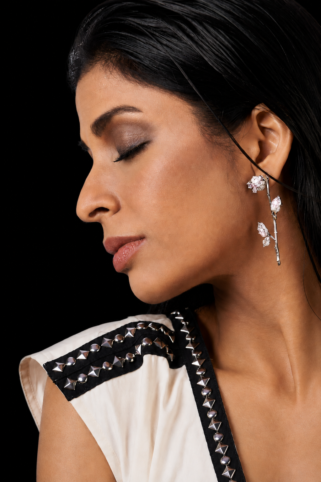 Silver Vine Earrings