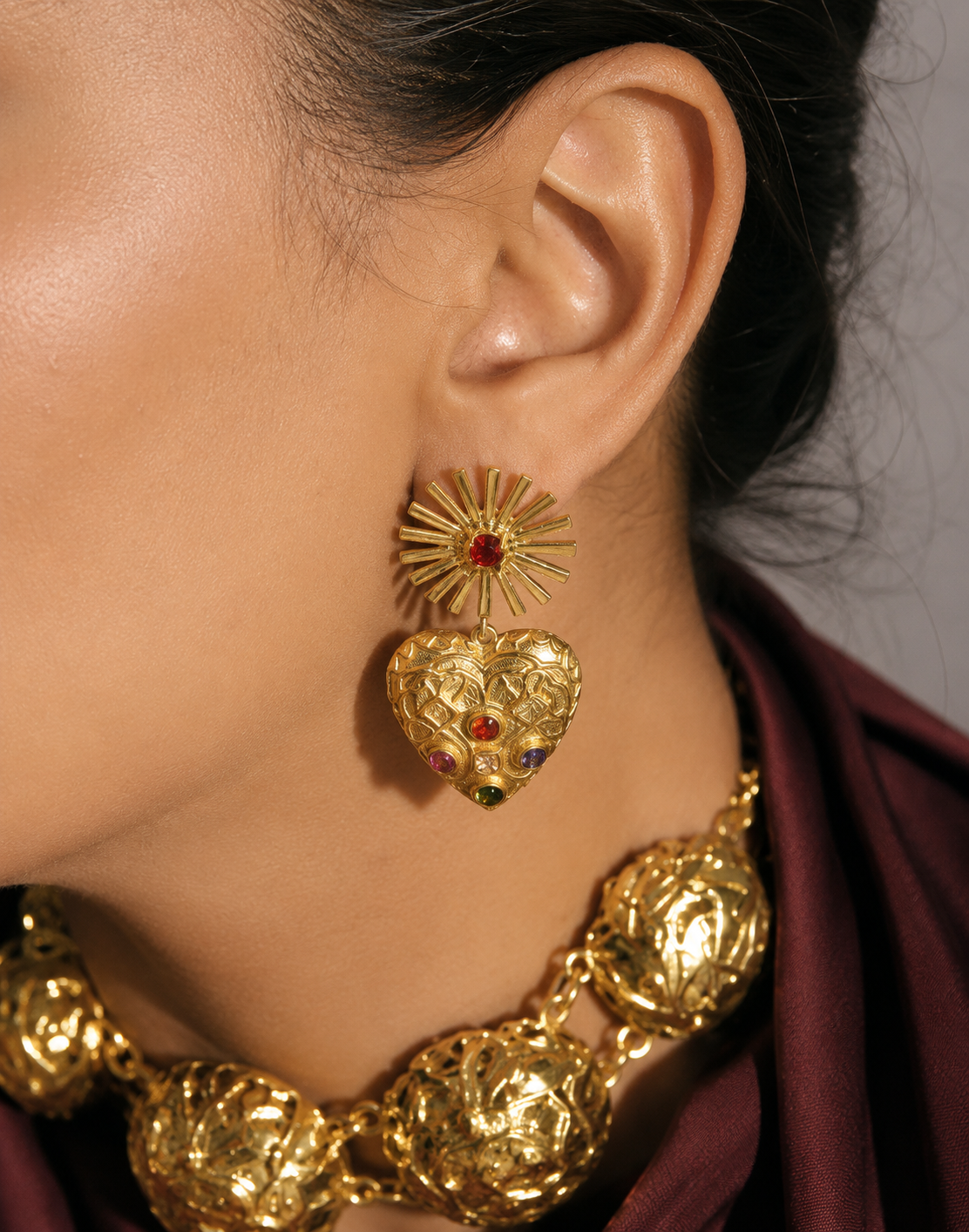Cinderhalo Earrings