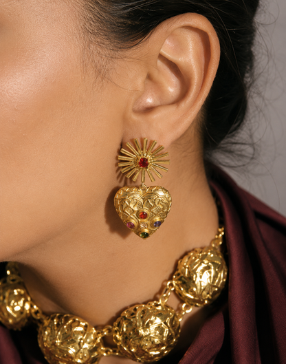 Cinderhalo Earrings