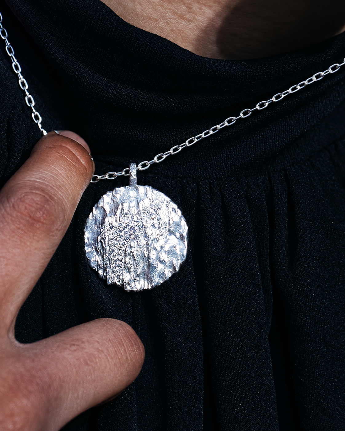 Moonrock Medallion Necklace (Man)