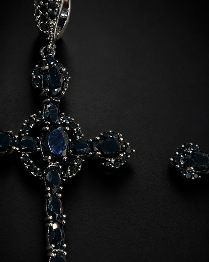 Black Onyx Cross Drops (Man)