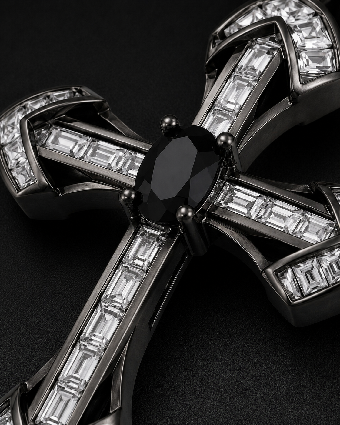 Obsidian Cross Drops (Man)