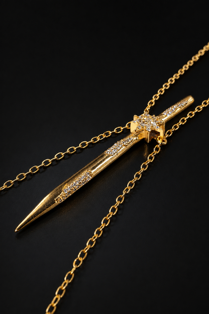 Golden Astral Spike Necklace (Man)