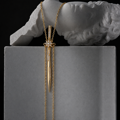 Golden Astral Spike Necklace (Man)