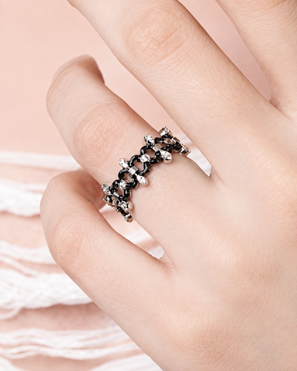 Midnight Blossom Ring (Man)