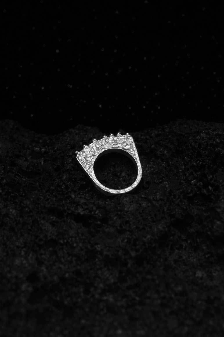 Aurora Crest Crome Ring