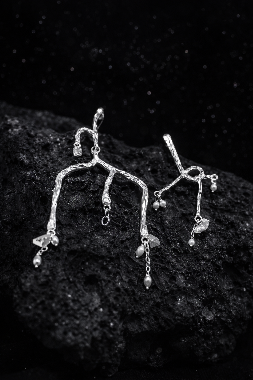 Radiant Trail Crome Earrings