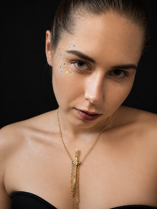 Golden Astral Spike Necklace