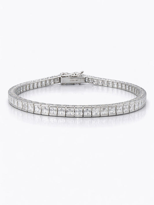 Sterling Princess Halo Bracelet