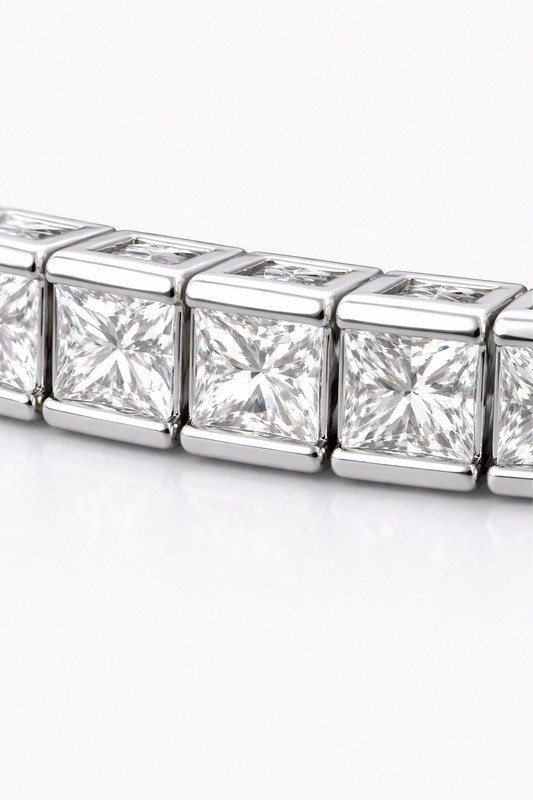 Sterling Princess Halo Bracelet