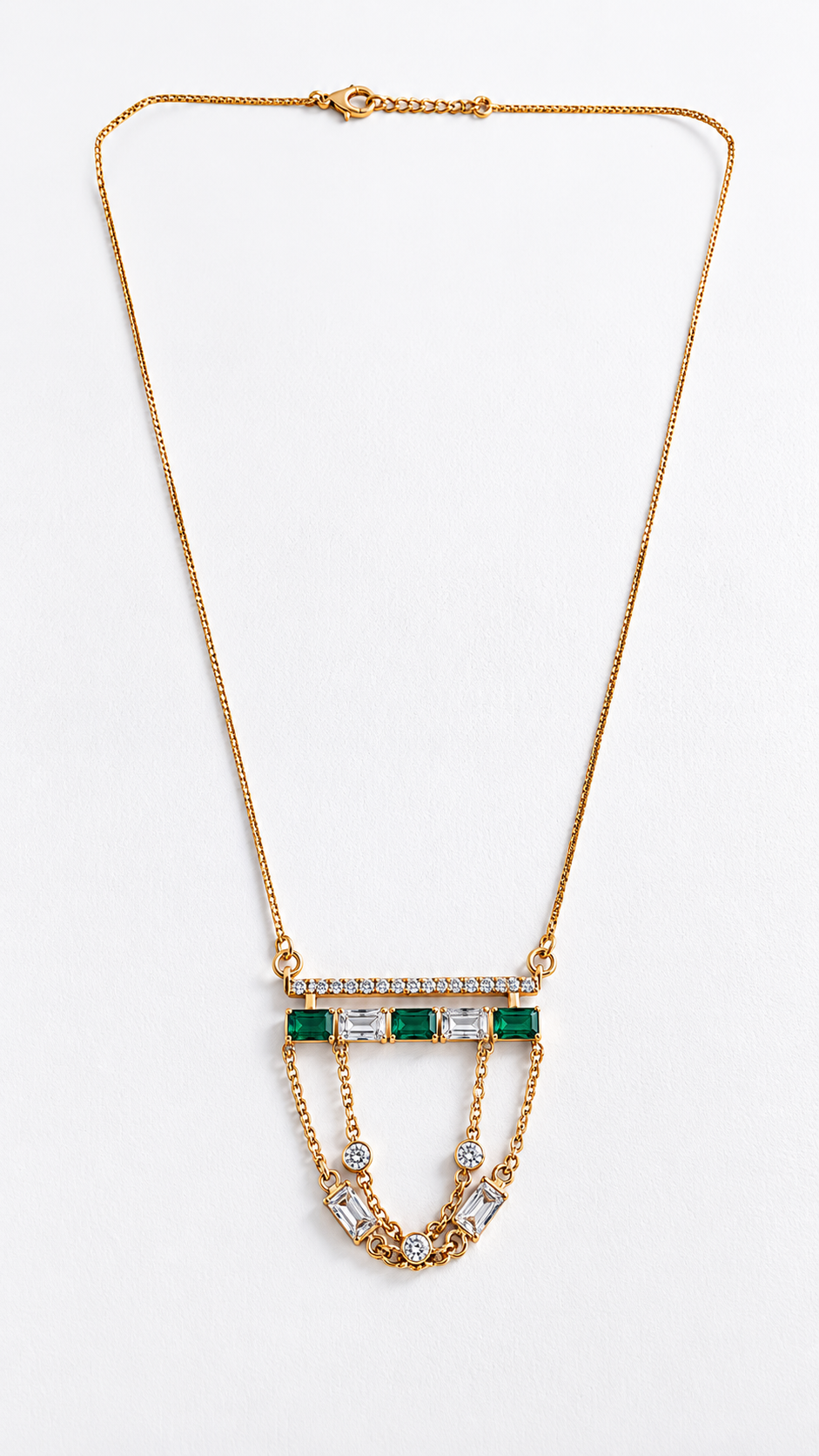 Emerald Orbit Necklace