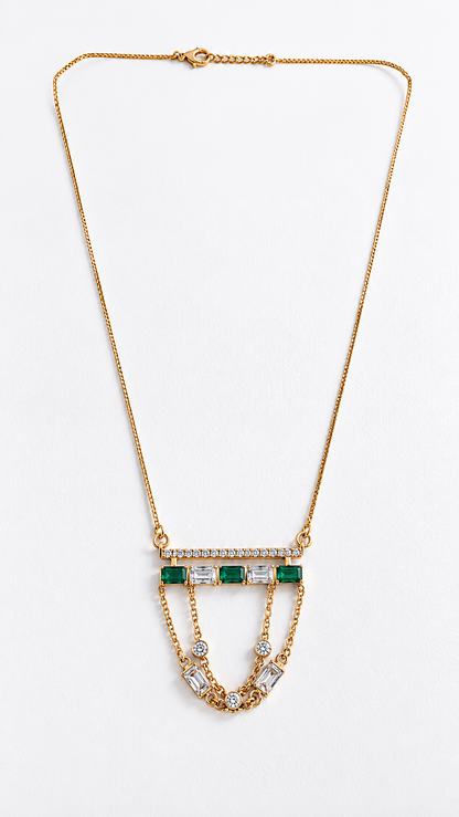Emerald Orbit Necklace