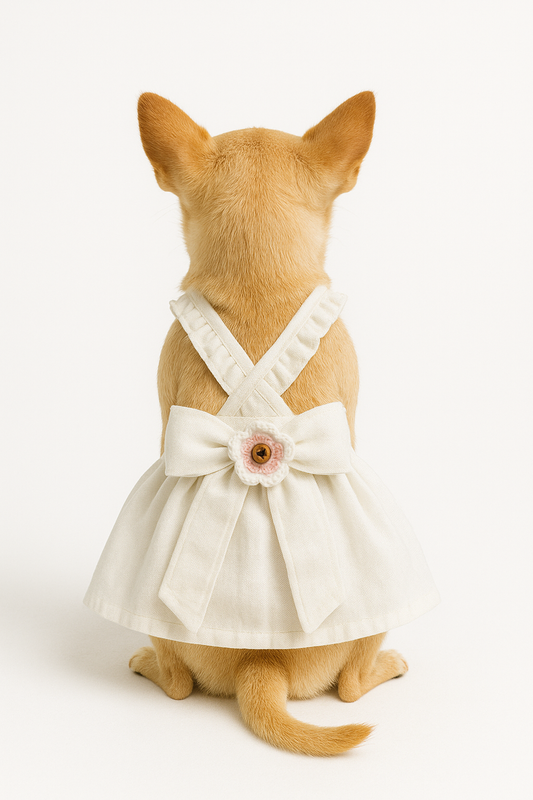 Ivory Bloom Pet Dress
