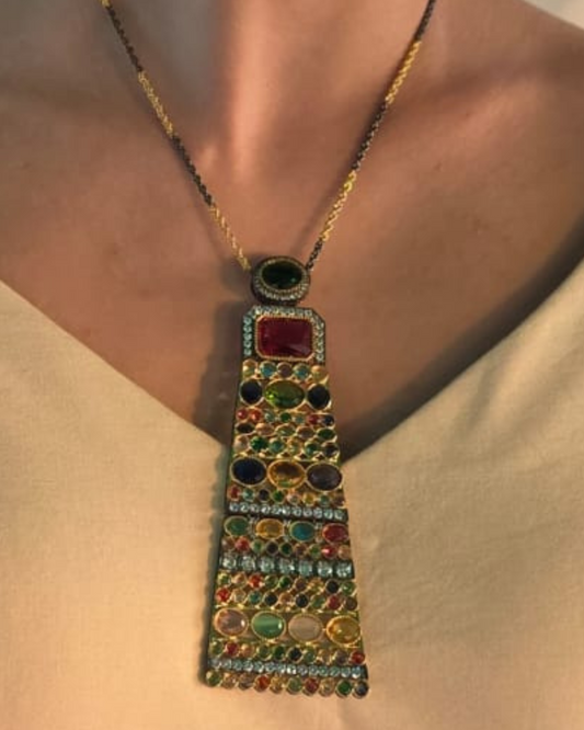 Colorful Regal Prism Set Necklace & Earrings - Heritage Jewelry by nEo