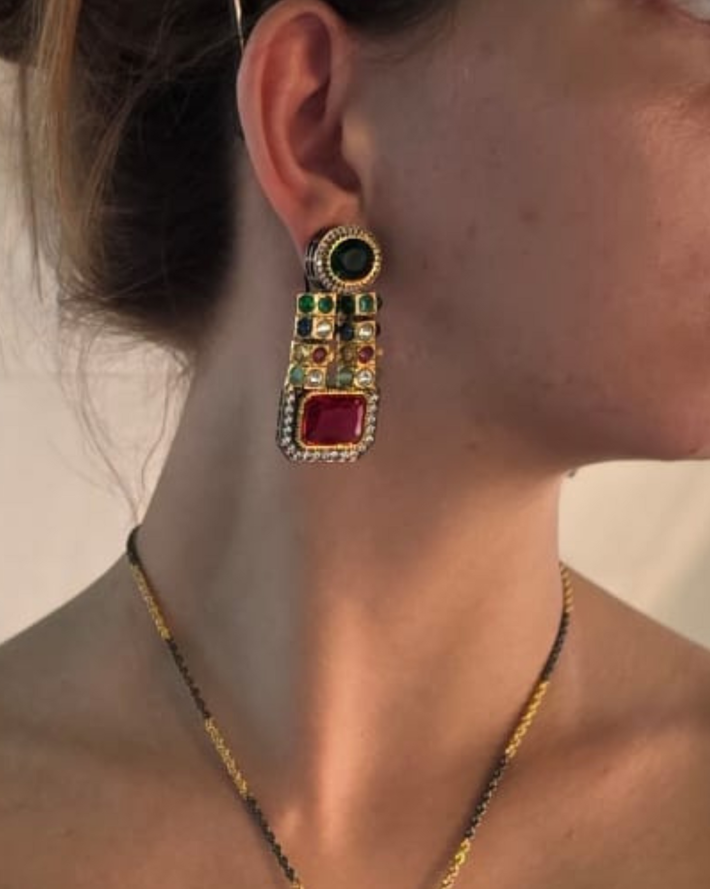 Colorful Regal Prism Set Necklace & Earrings - Heritage Jewelry by nEo