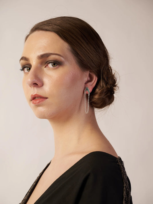 Silver Plated Jewellery Cosmic Echo Ear Cuffs