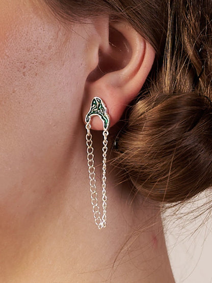Silver Plated Jewellery Cosmic Echo Ear Cuffs