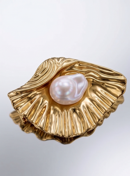 Cosmic Shell Brooch