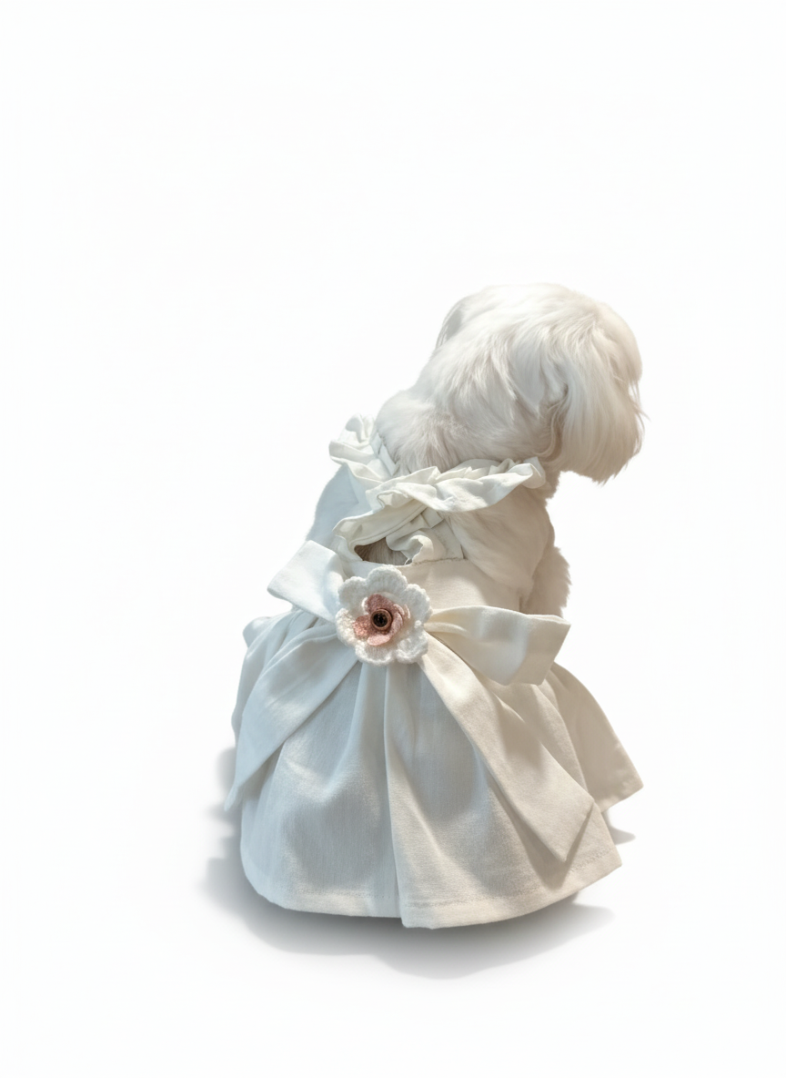 Ivory Bloom Pet Dress