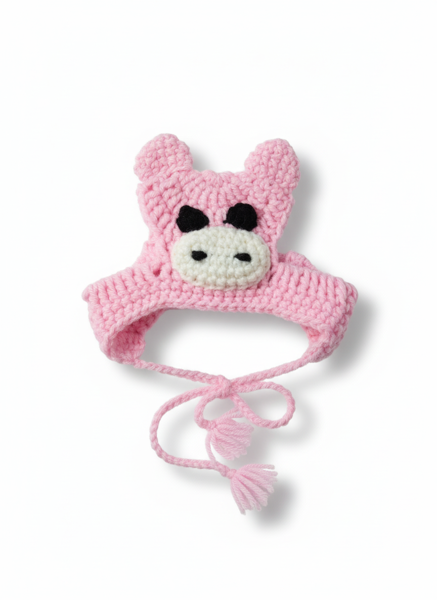 Piggy Handmade Crochet Hat