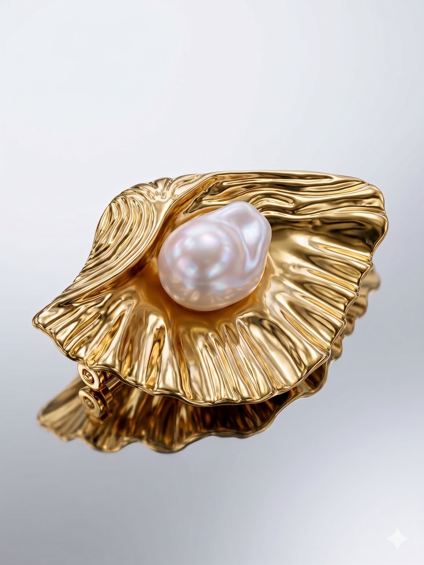 Cosmic Shell Brooch