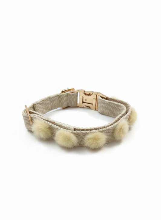 Organic Fluffy Charm Pet Collar