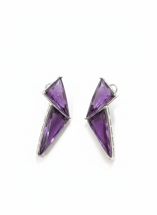 Violet Prism Earrings