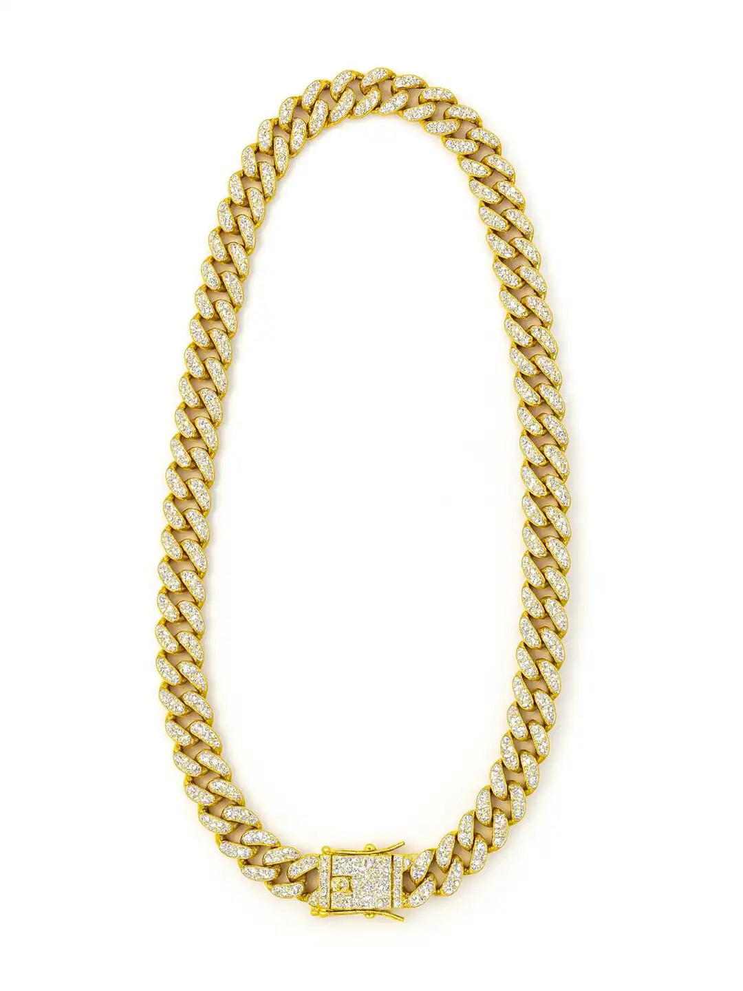 Gold chain necklace with a clasp 